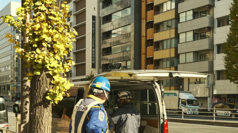 都市部 建設現場 高層ビル