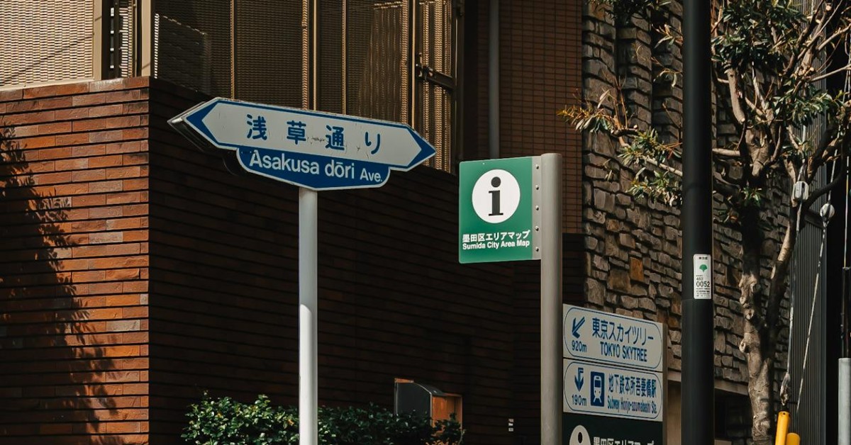 交通警備員 浅草通り 東京 日本 晴天