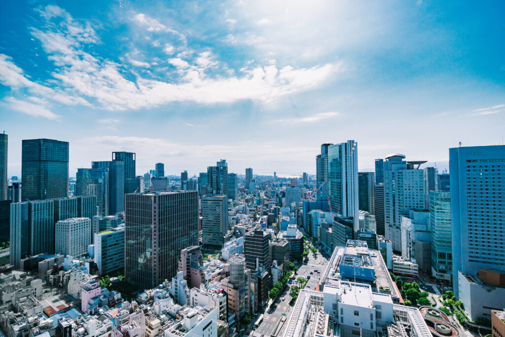 大阪府大阪市のビル街